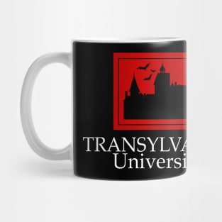 Transylvania University (White Text) Mug